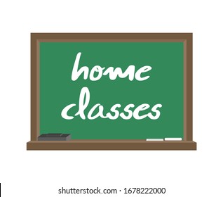 Design of home classes message on blackboard