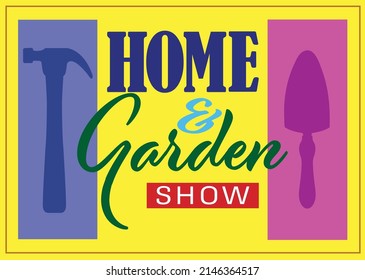 A design for a home and garden show.