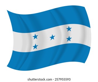 design Honduras flag waving vector