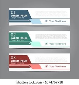 Design horizontal template brochure flyer banner. Vector illustration.