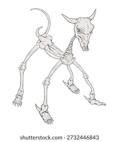 Design of horror creature illustration