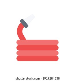 The design of the hose spring flat icon vector illustration, this vector is suitable for icons, logos, illustrations, stickers, books, covers, etc.