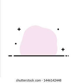 Design, human, ruler, size, thinking Flat Color Icon Vector