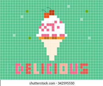 Design of ice cream cones,vector illustrations