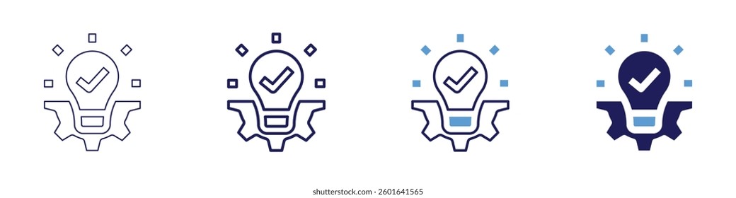 Design tutorials​ icon in 4 different styles. Thin Line, Line, Bold Line, Duotone. Duotone style. Editable stroke.