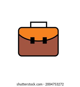 Design-Icon-Tasche Farbe Vektorgrafik, Office-Tasche, Briefkasten Symbol Logo-Symbol Vektor
