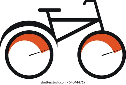 Design icon bicycle. Vector Eps 10