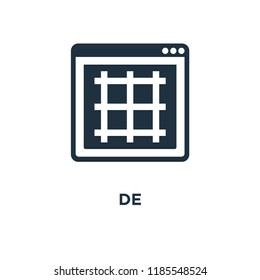 Design icon. Black filled vector illustration. Design symbol on white background. Can be used in web and mobile.