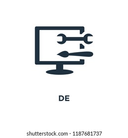 Design icon. Black filled vector illustration. Design symbol on white background. Can be used in web and mobile.