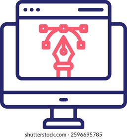 Design Icon Color Vector Illustration