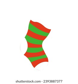 Design icon element sock on christmas collection, vector illustration
