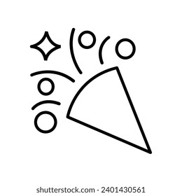 Design icon elements decoration on happy new years, flat line, line style, outline, vector illustration