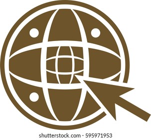 Design icon internet flat.
