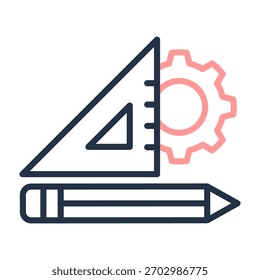 Icono de diseño Línea Color Diseño Ilustración vectorial