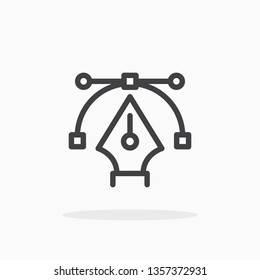 Design icon in line style. For your design, logo. Vector illustration. Editable Stroke.
