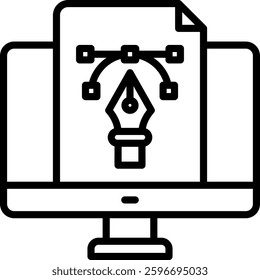 Design Icon Line Vector Illustration