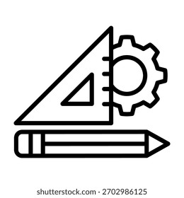 Ilustración vectorial de diseño de línea de iconos de diseño