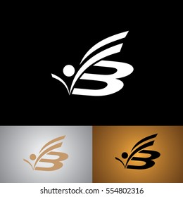 design icon logo element font F and B