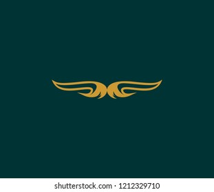 Design Icon Logotype Monogram Wings