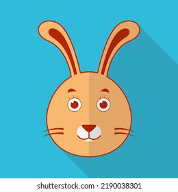 Icono de diseño ilustrador de vector de conejo