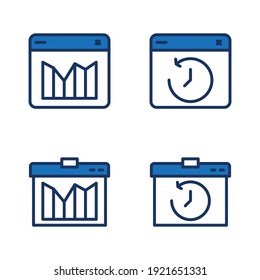 conjunto de iconos de diseño sobre comunicación y economía