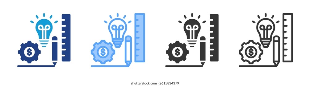 Design icon set multiple style collection