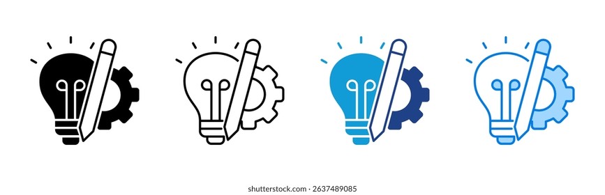 Design icon sheet multiple style collection