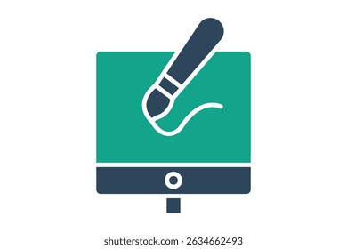 Icono de diseño. estilo de icono sólido. icono relacionado con la marca. Ilustración vectorial de Elementos de negocios