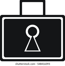 Design icon suitcase, briefcase.