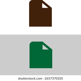 Design-Symbol zwei klassische Dokument-Symbole zeigen Seiten mit gefalteten Ecken für Webseiten, App, Websites
