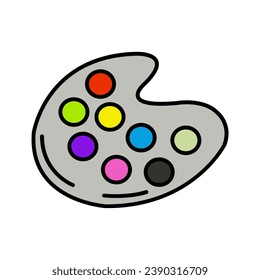 Design icon vector drawing color on happy teachers day, illustration