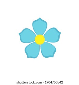 Design icon vector illustration of a flower (chamomile, cornflower, daffodil).