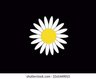 Design icon vector illustration of a flower (chamomile, gerbera, aster