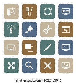 Design Icons. Grunge Color Flat Design. Vector Illustration.