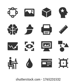Iconos de diseño - Ilustración - Gráfica de vectores editable
