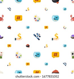 los iconos de diseño se ajustan perfectamente. Incluye paleta de artistas planos editable, estación espacial, caviar, hashtag, inversión, acuario, mariscos, íconos de póquer. iconos de diseño para web y móvil.