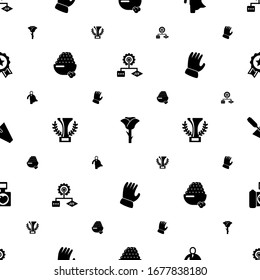 design icons pattern seamless. Included editable filled Algorithm, rose, business hero, caviar, champion, Garden gloves, trowel, wedding photography icons. design icons for web and mobile.