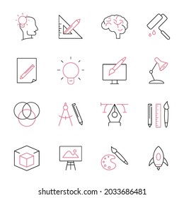 design icons set. design pack symbol vector elements for infographic web