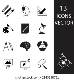 Design icons set . Design pack symbol vector elements for infographic web