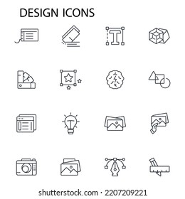 design icons set . design pack symbol vector elements for infographic web