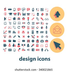 design icons, signs vector concept set for infographics, mobile, website, application
