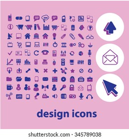 design icons, signs vector concept set for infographics, mobile, website, application 