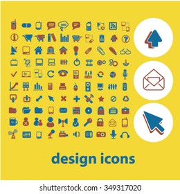 iconos de diseño, conjuntos de conceptos vectoriales de signos para infografías, móviles, sitios web, aplicaciones
