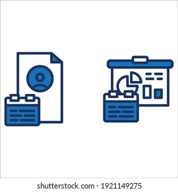 Design icons for trade and business economy needs