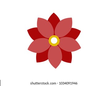 
Design icons vector illustration of a flower (narcissus, chamomile). 