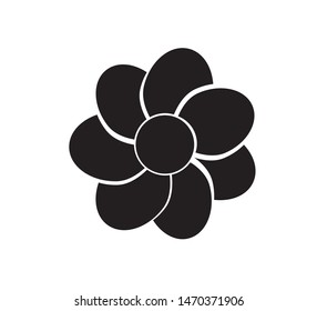 Design icons vector illustration of a flower (chamomile). 