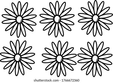 
Design icons vector illustration of a flower (chamomile).