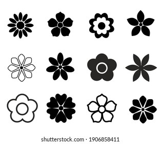 Design icons vector illustration of a flower (chamomile).