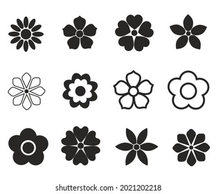 Design icons vector illustration of a flower (chamomile).