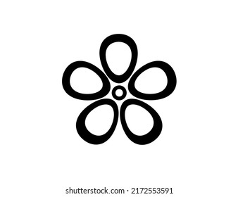 Design icons vector illustration of a flower (chamomile).